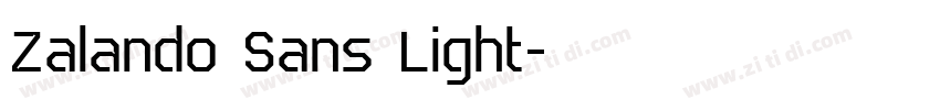 Zalando Sans Light字体转换